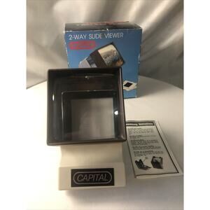 Capital 2-WAY SLIDE VIEWER Working Condition With Box and instructions Vintage